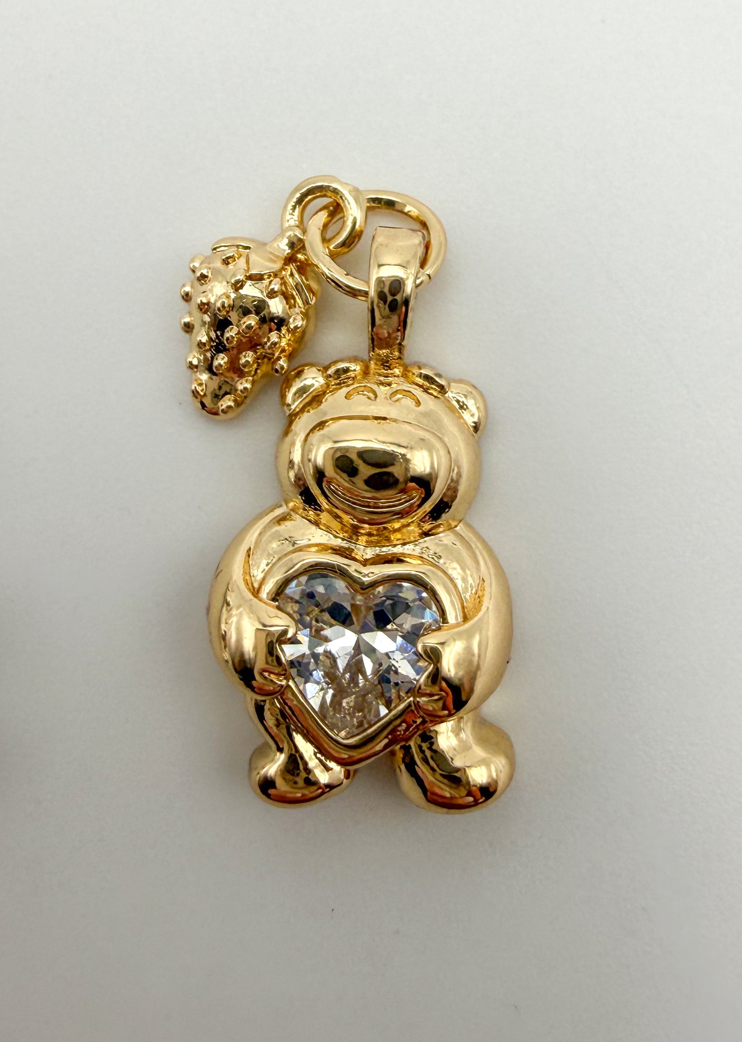 Fancy Lotso Bear with Strawberry Gold & Silver DIY Metal Charms