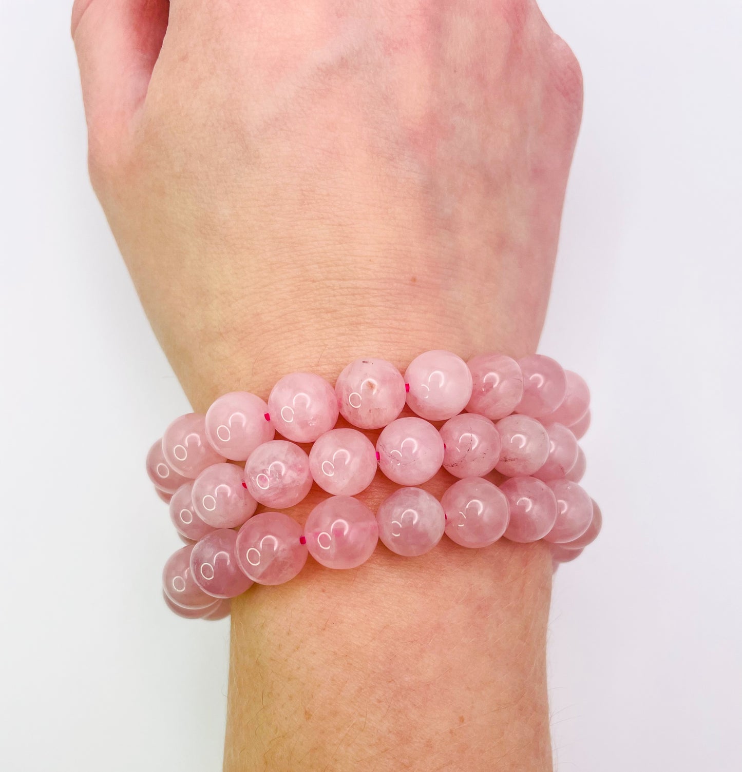 Natural Rose Quartz Crystal Bracelets