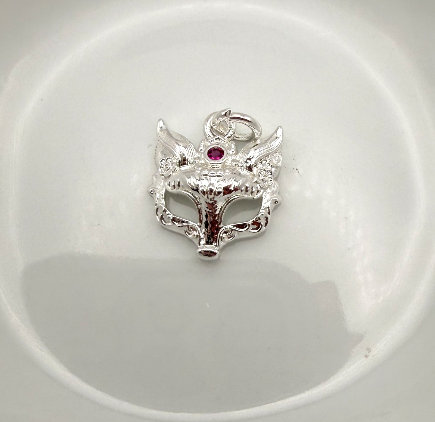 Gold & Silver Fox Mask Metal Charms