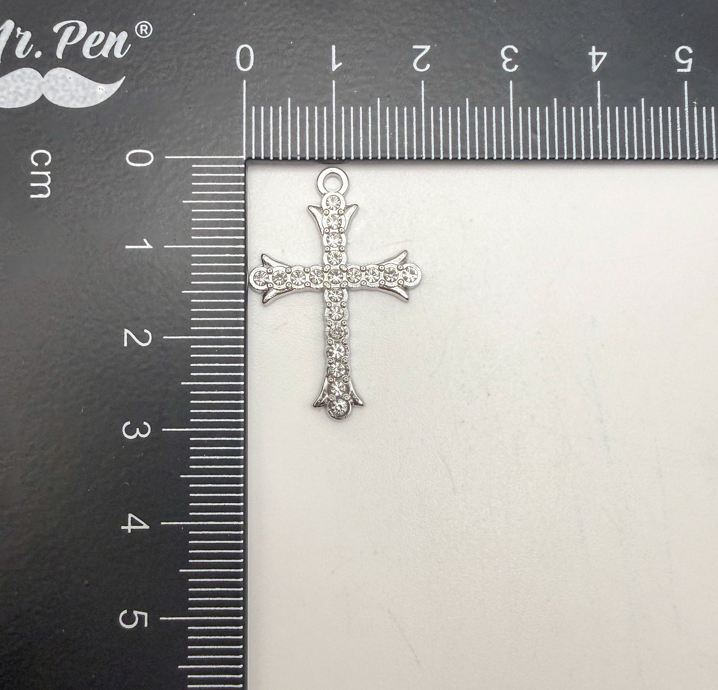 Silver Cross Metal DIY Charms