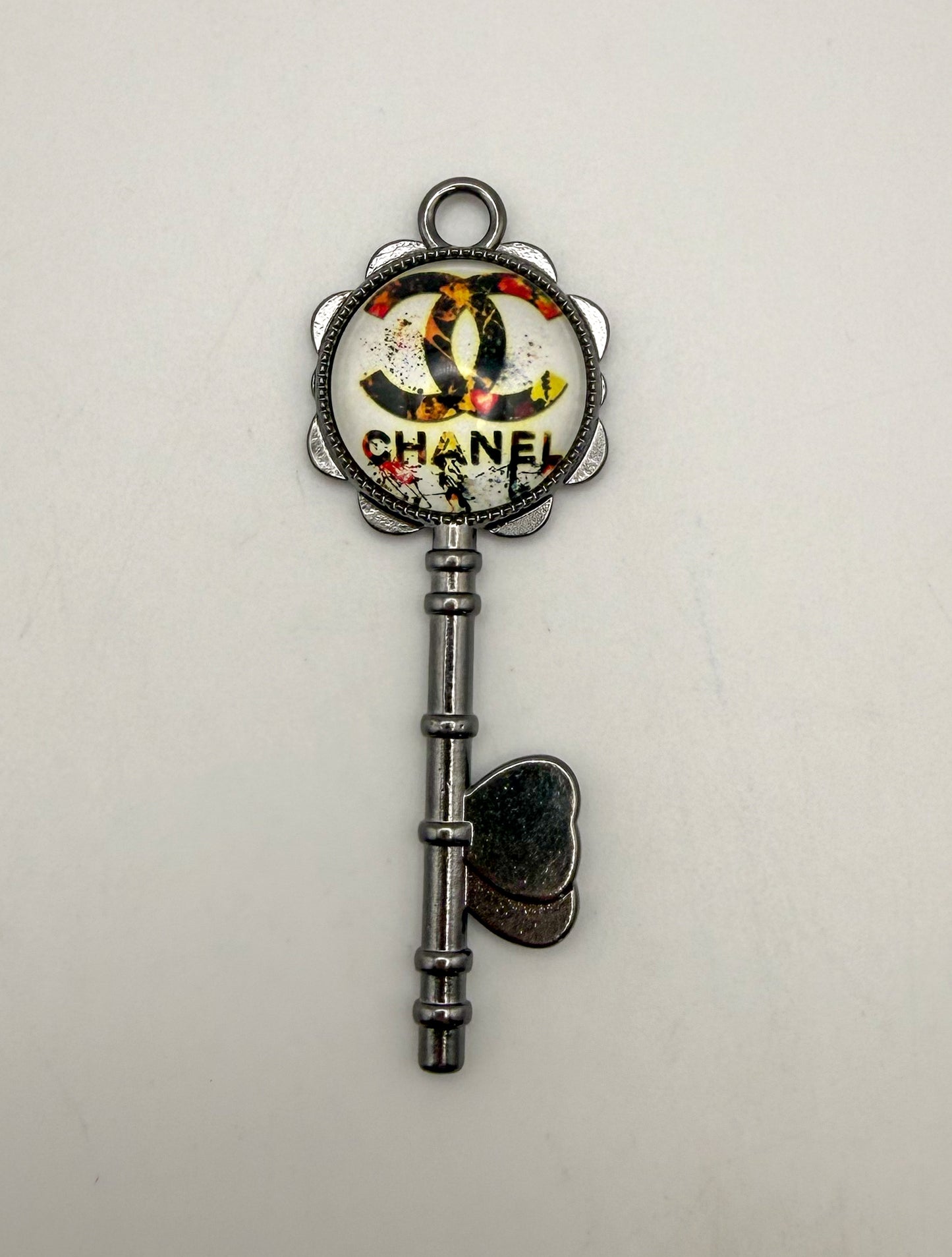 Designer Metal Key Charm Pendants
