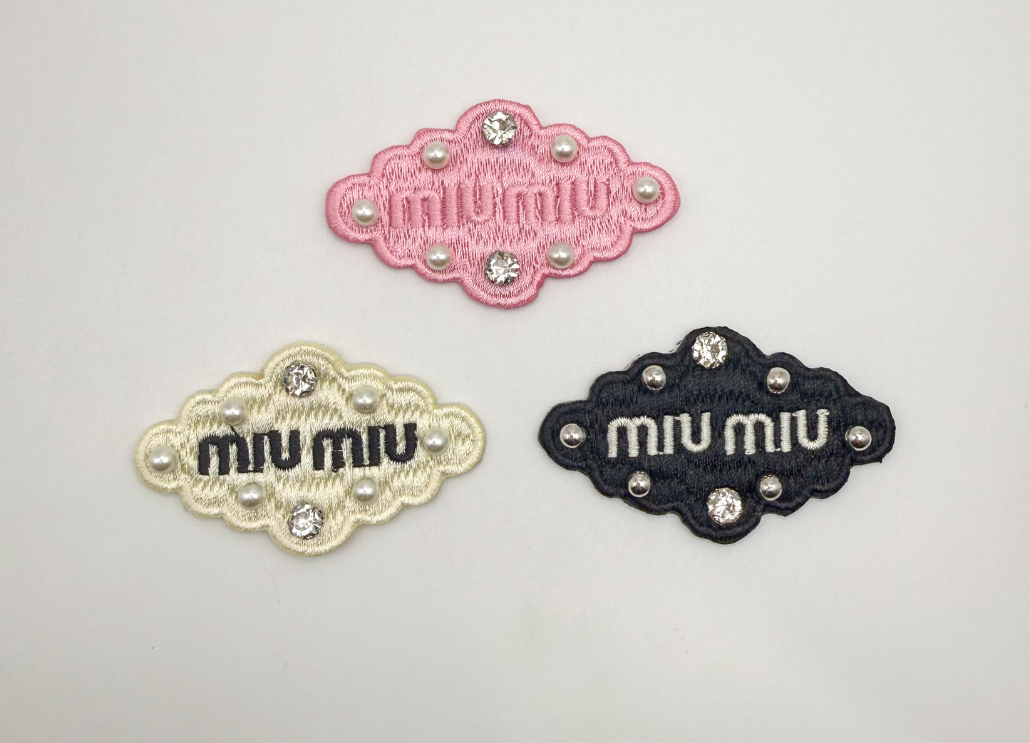 Miu Miu DIY Glue Sew On Fabric Patches
