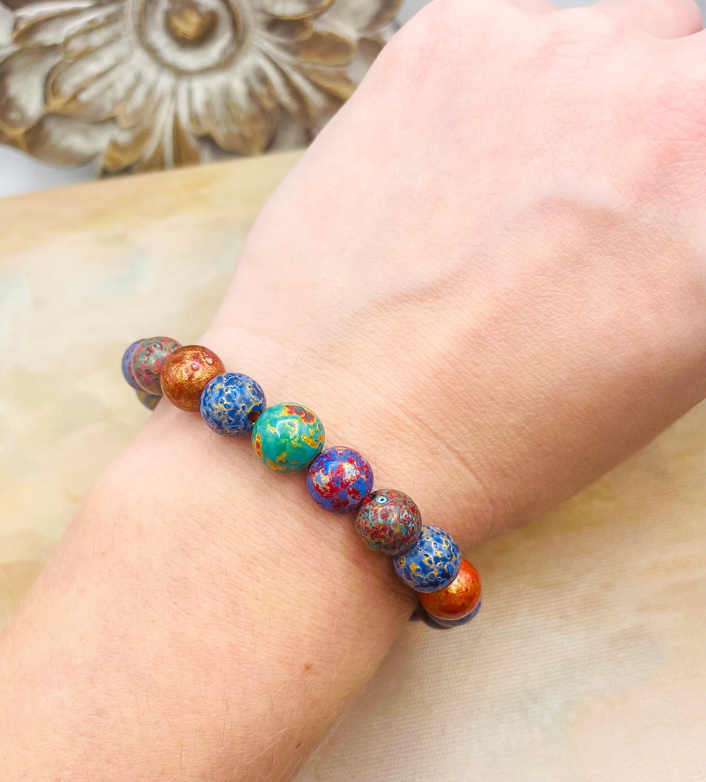 HandCrafted Daji Lacquer Beaded Bracelets