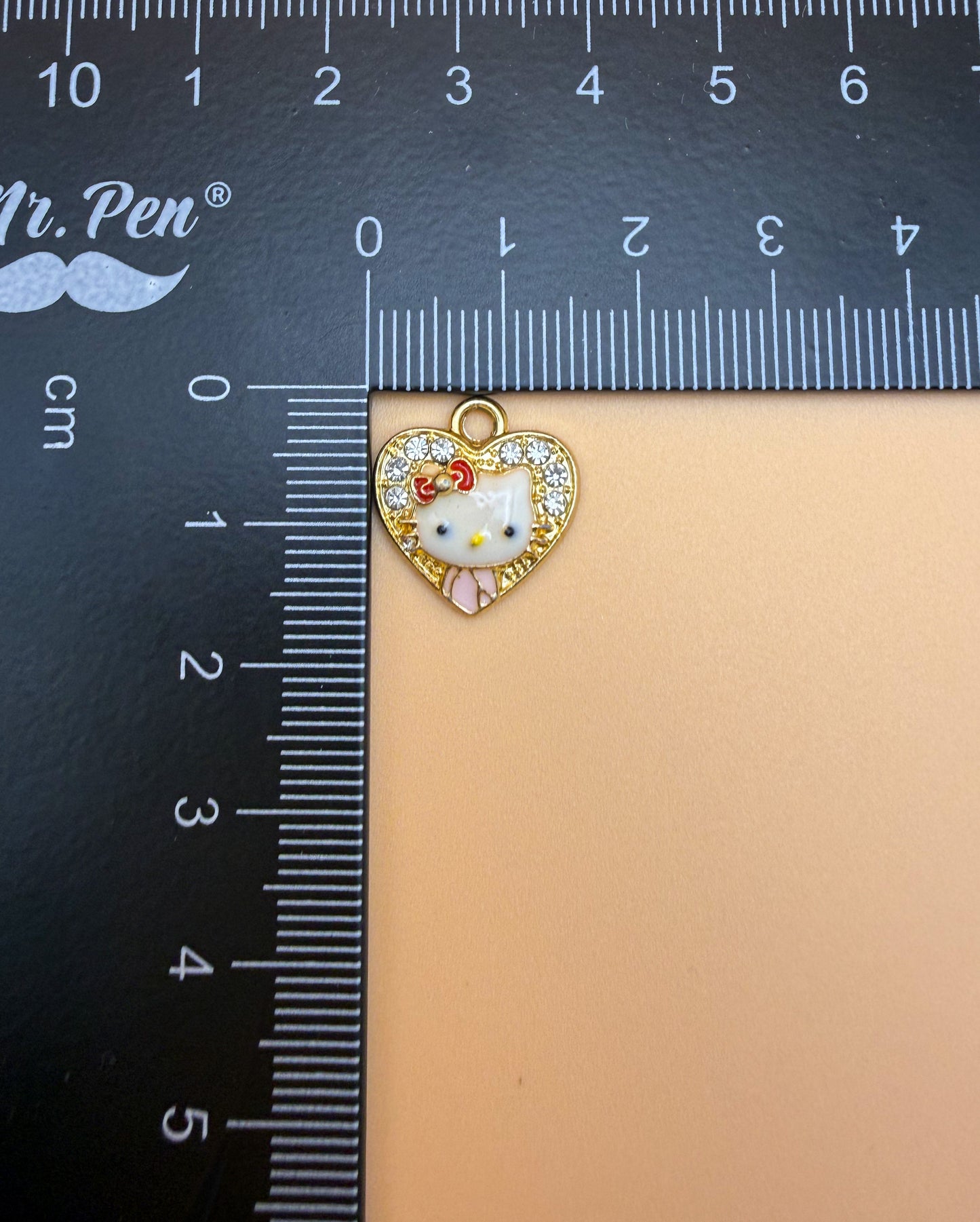 Variety of Gold & Silver Hello Kitty Metal Charms