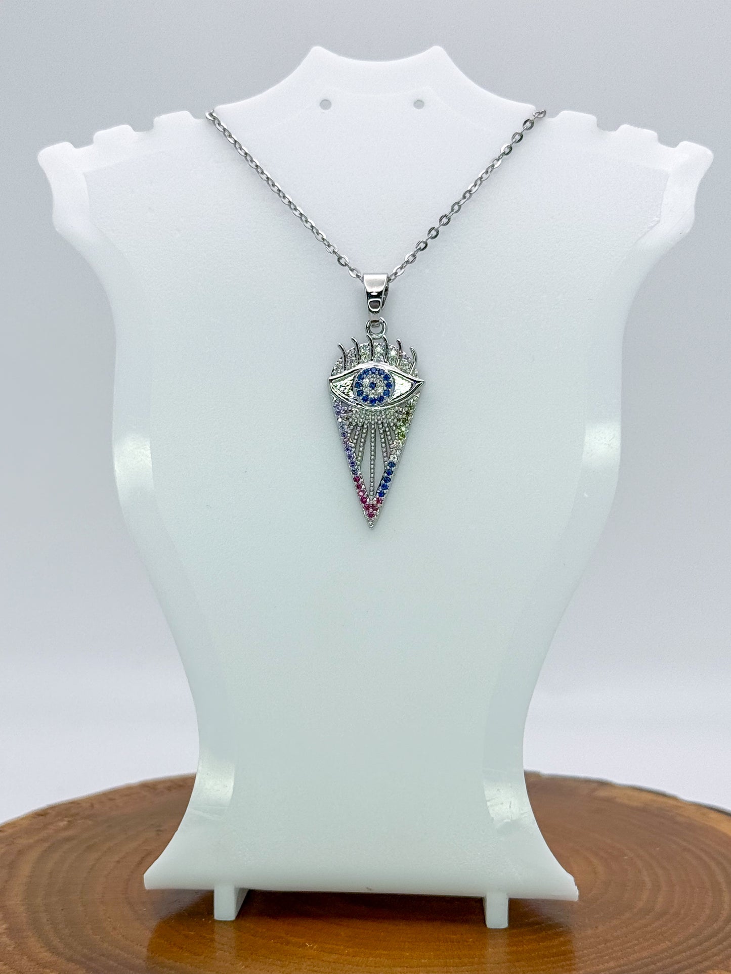 Arrows of Evil Eye Necklace