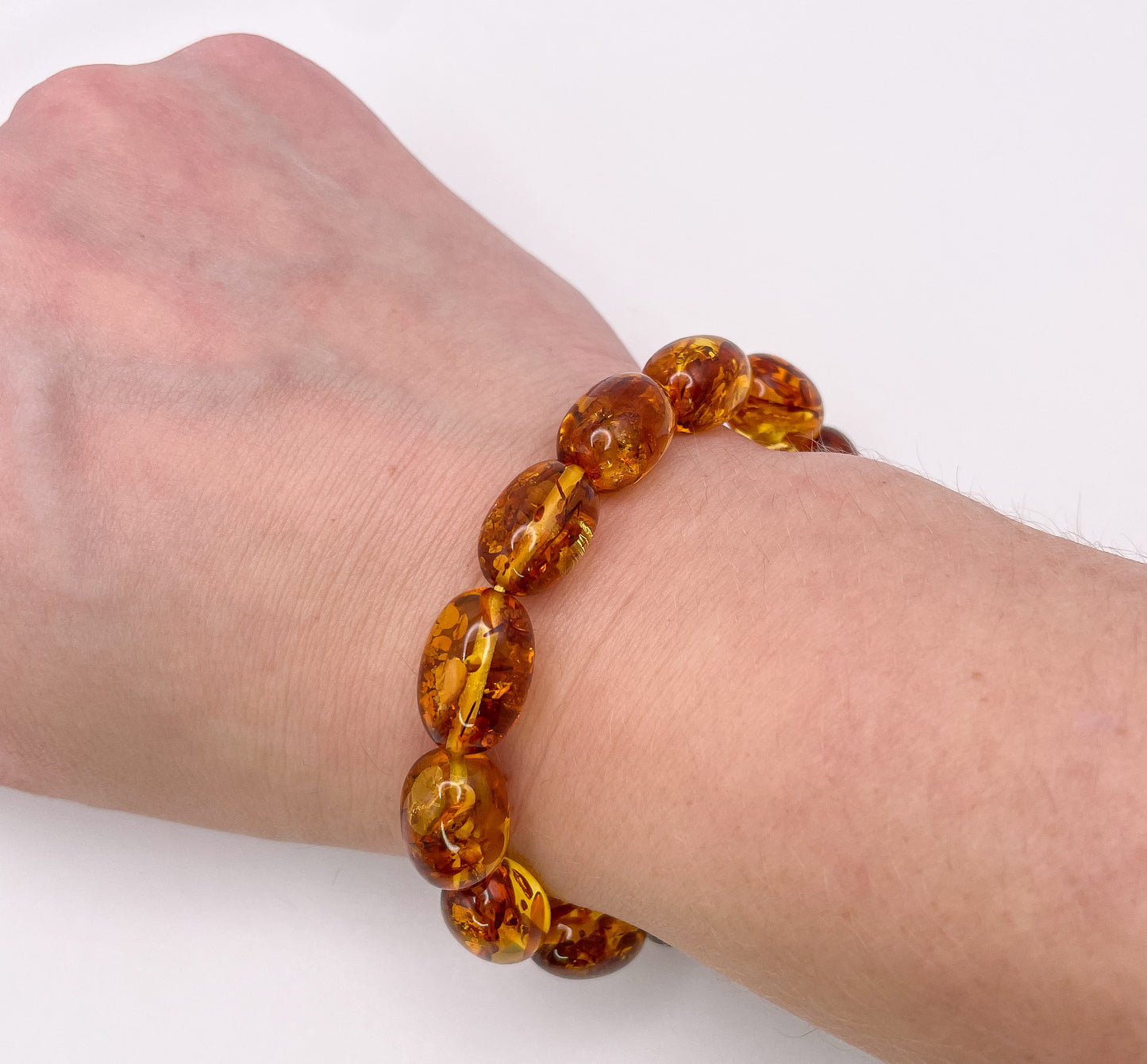 Natural Flower Amber Bracelets