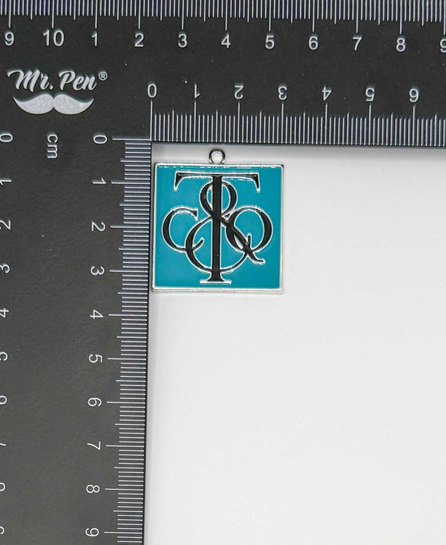 T&Co. Silver Square Metal DIY Charm Pendant