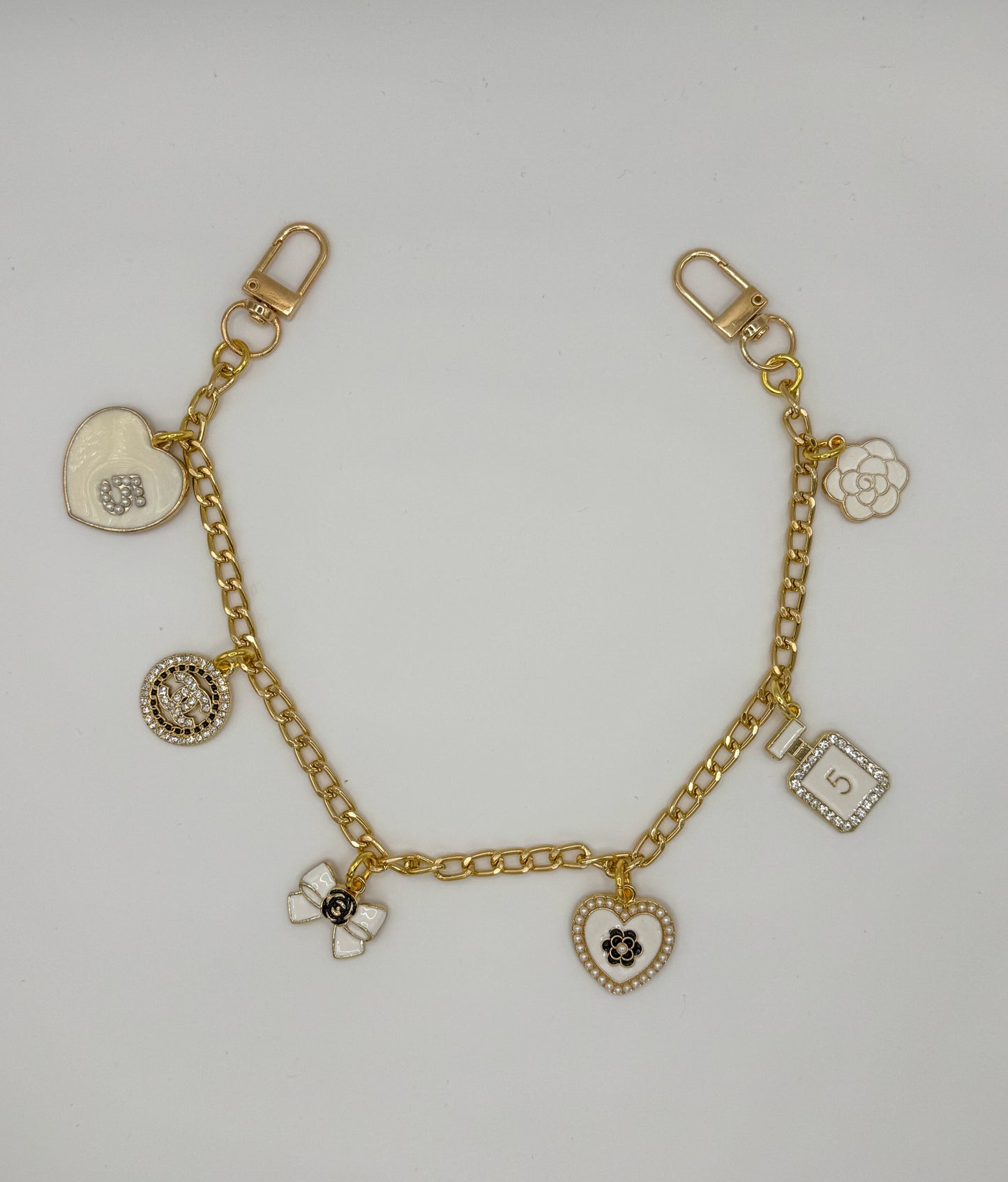 Gold & Silver Hand Bag Charm Chains