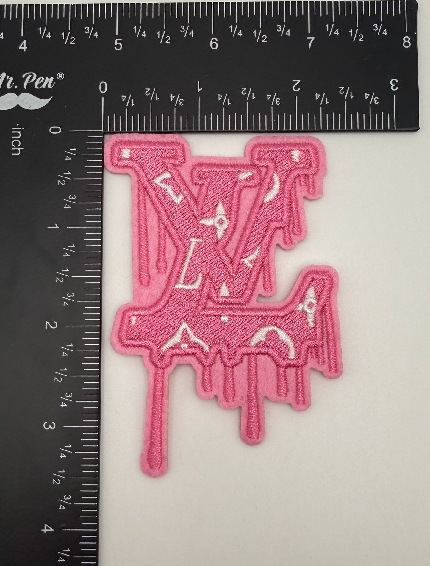 LV Designer DIY Glue Sew On Fabric Patches