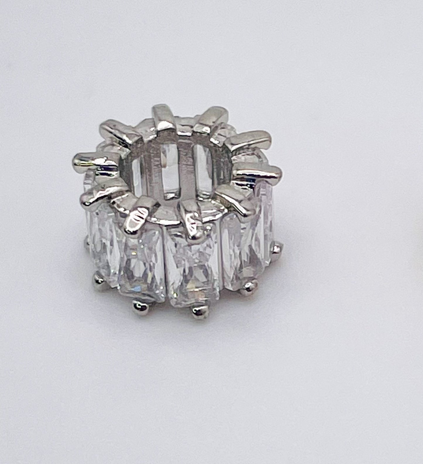 Zircon Spacer Charm Beads