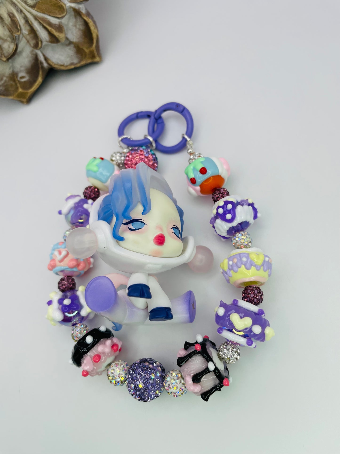 Pop Mart’s Skull Panda Unicorn Keychain Bag Charm