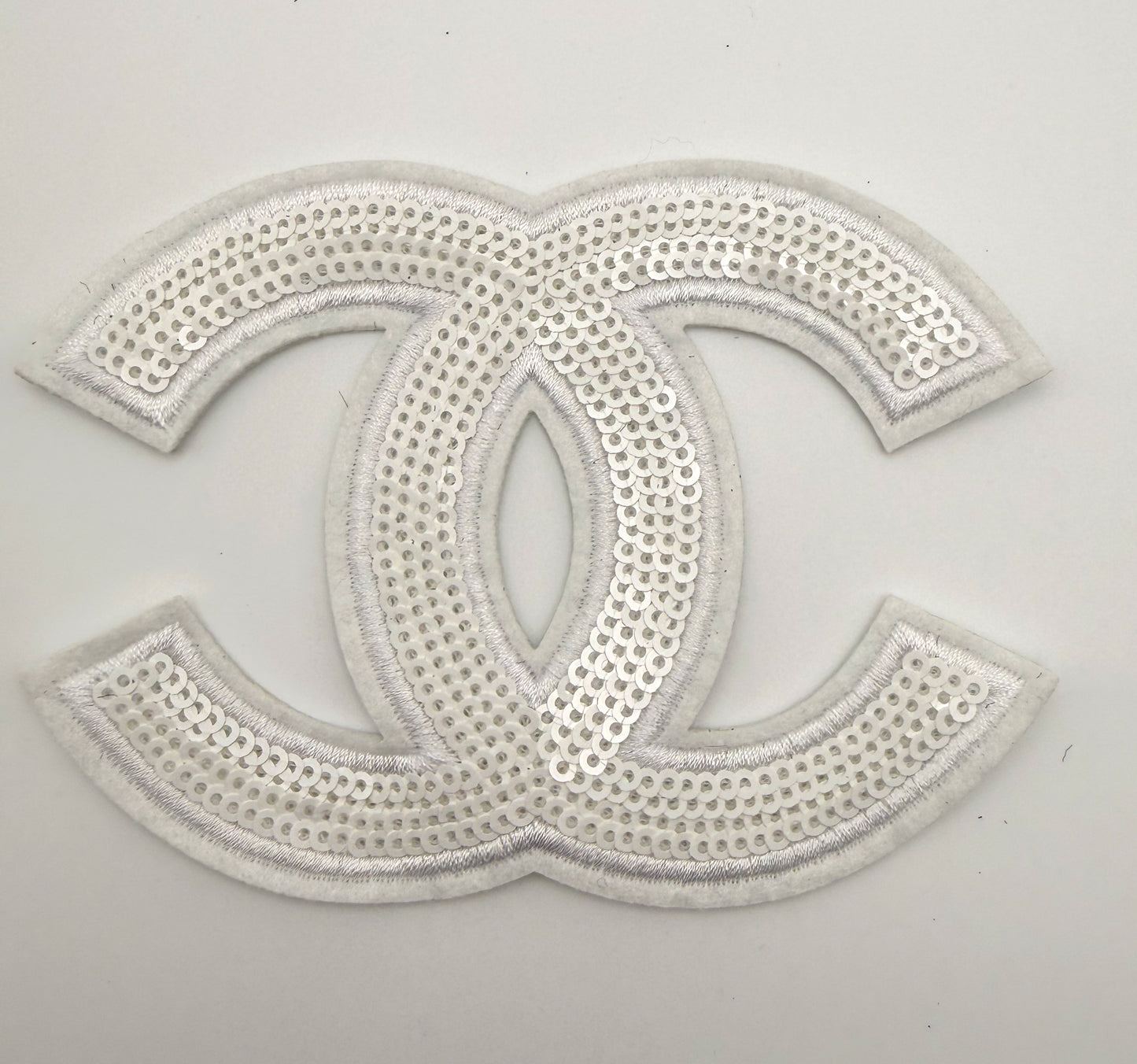 Medium Sized Black & White CC Designer Fabric DIY Glue On Sew on