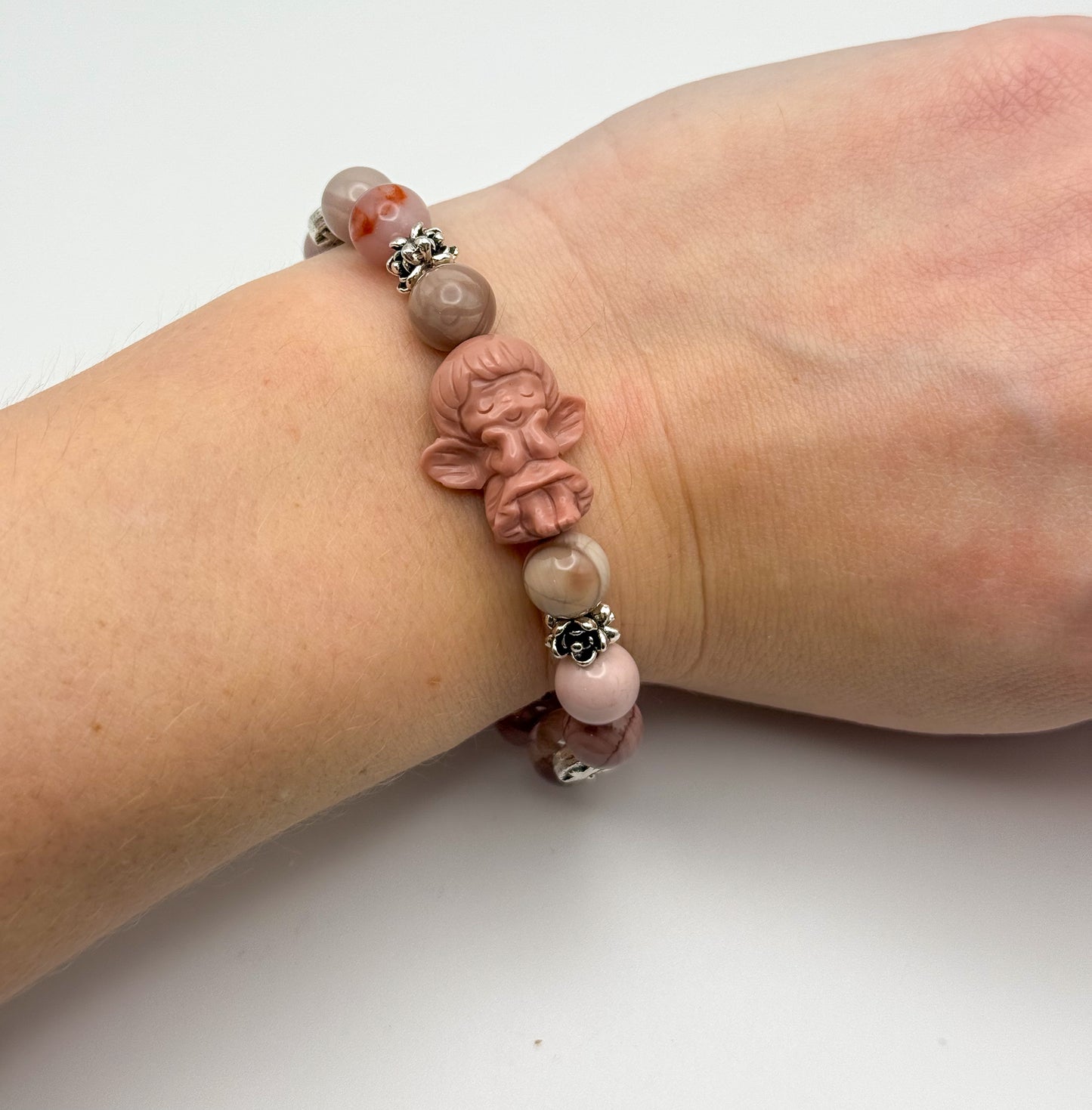 Natural Alashan Agate Angel Bracelets- 2 Different Styles