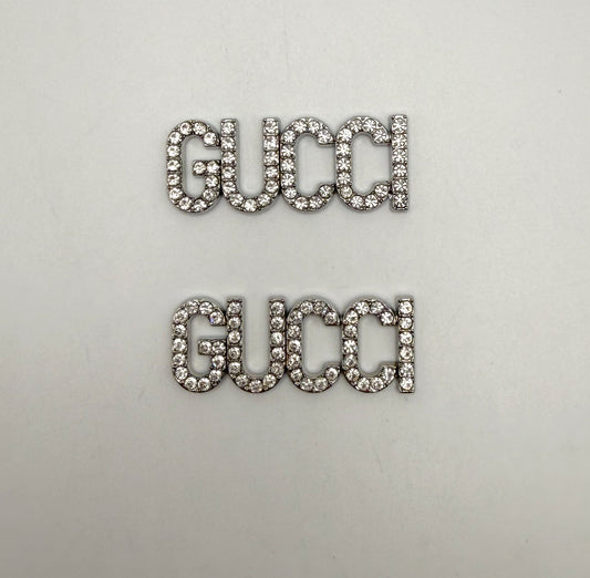 Silver Gucci or Dior Designer Metal DIY Charms