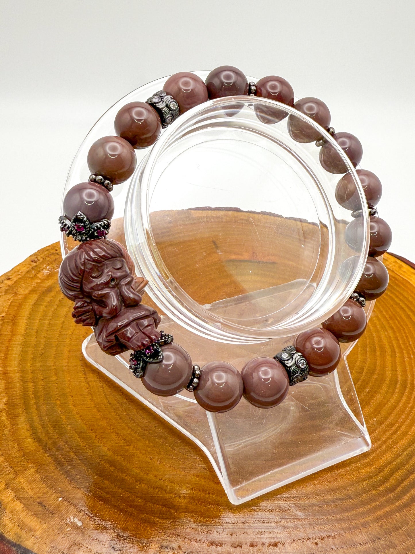 Natural Alashan Agate Angel Bracelets- 2 Different Styles