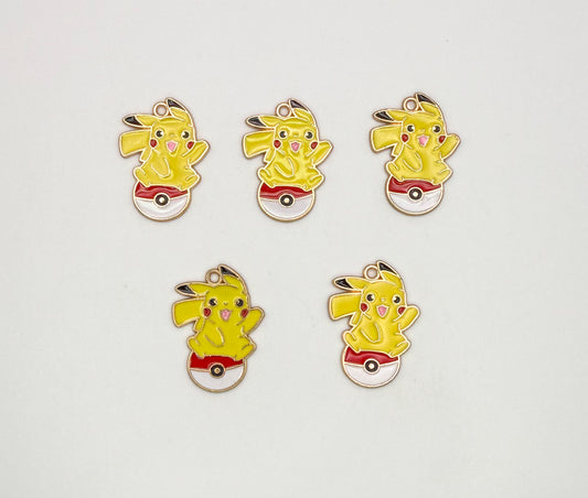 Pika on Pokémon Ball DIY Charms