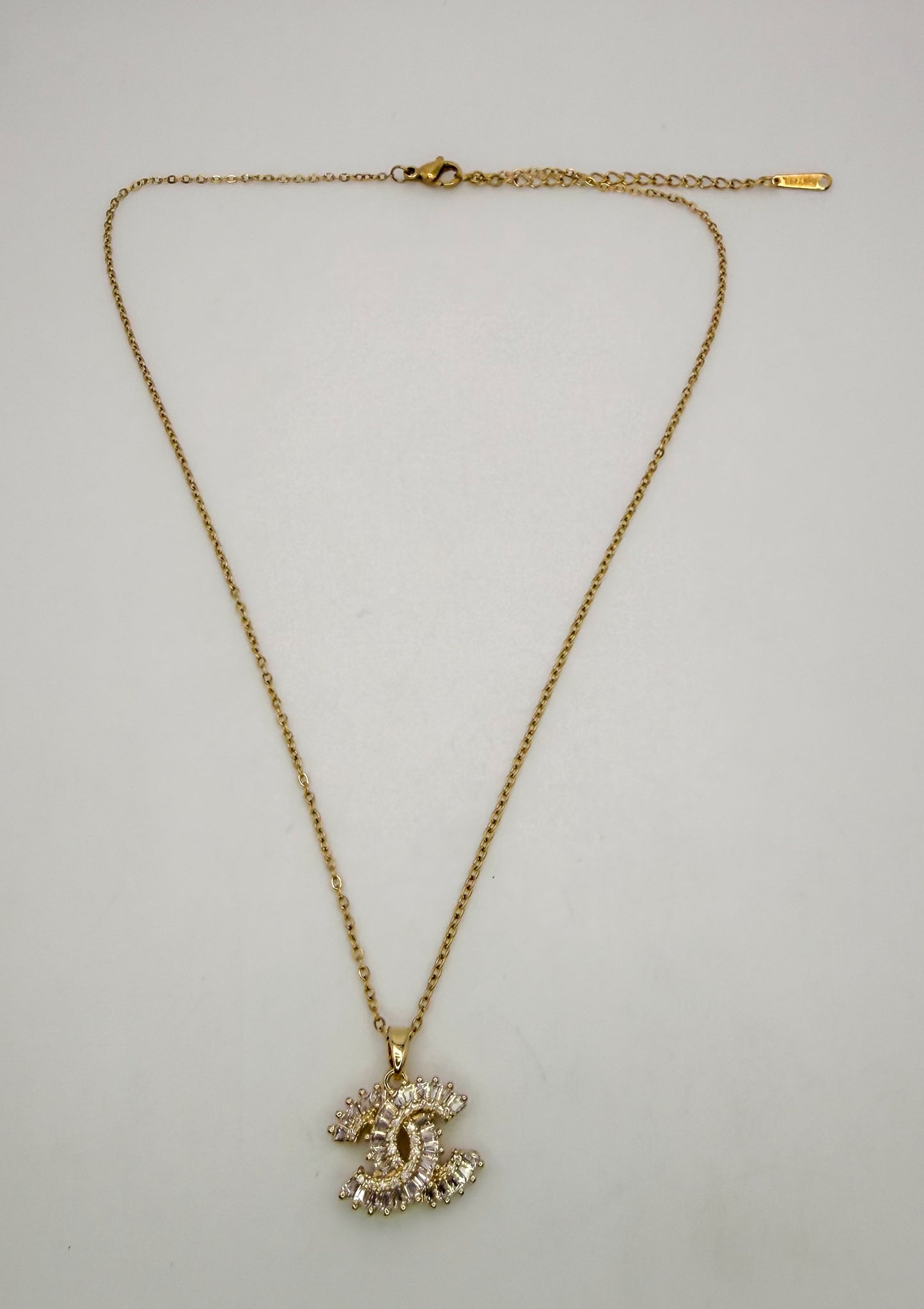 NEW CC Designer Crystal Zircon Pendant Necklace