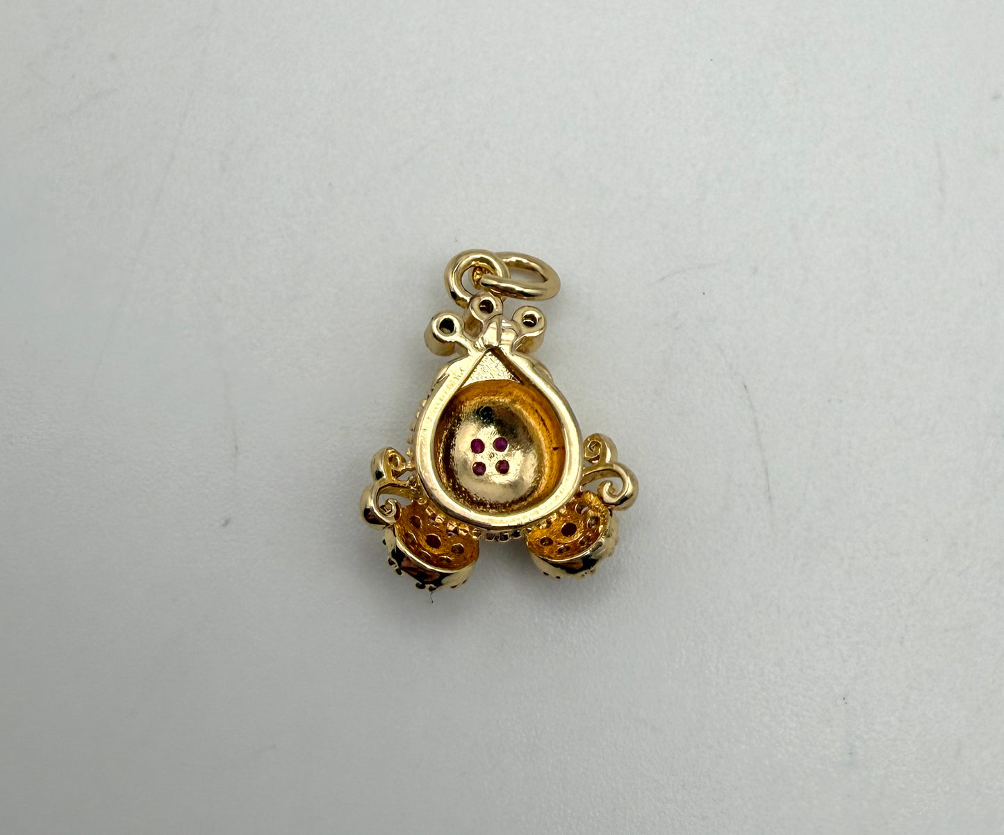 Gold Princess Carriage Charm