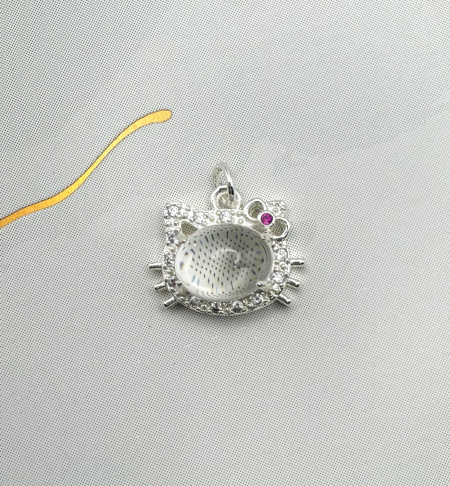 HK Kitty Head DIY Metal Charms