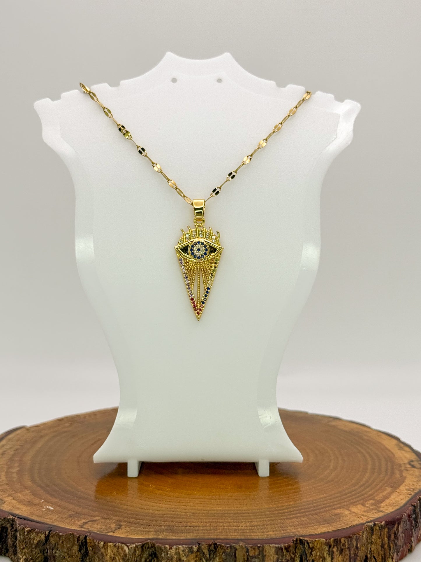 Arrows of Evil Eye Necklace