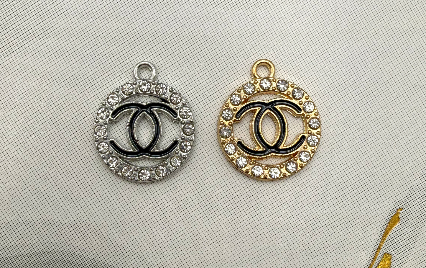 CC Round Metal DIY Charms