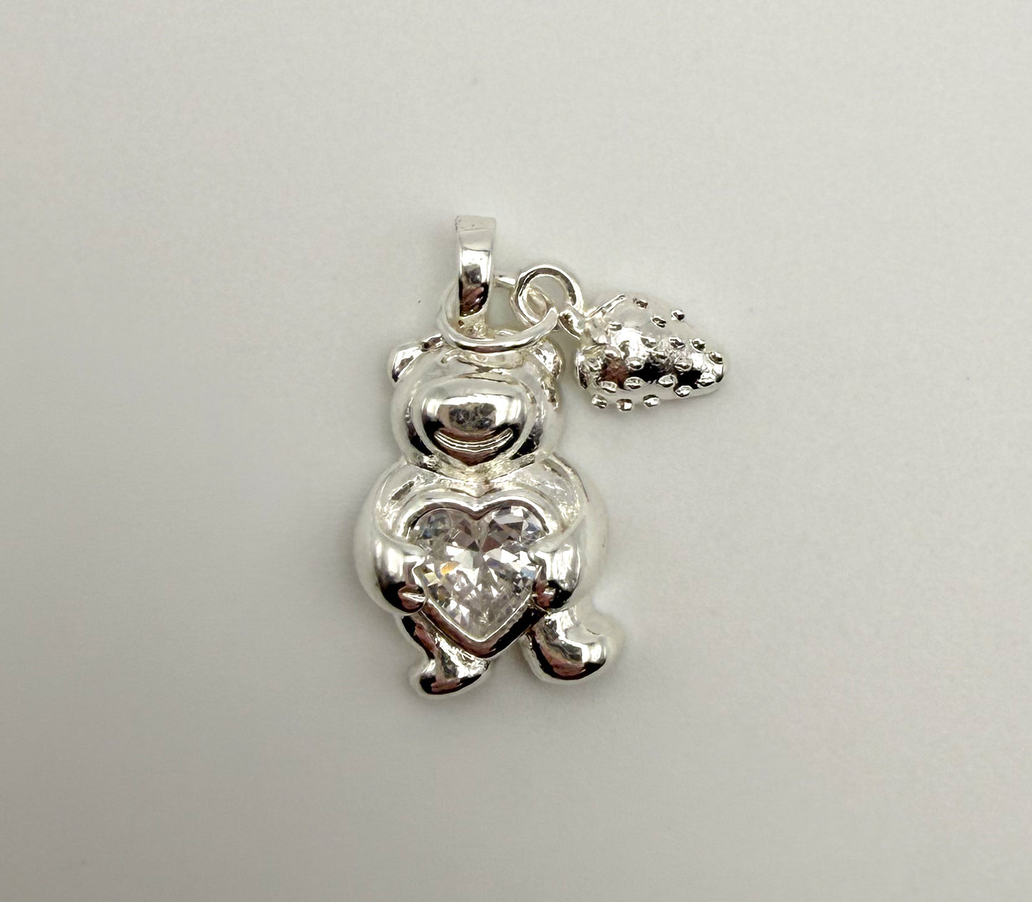Fancy Lotso Bear with Strawberry Gold & Silver DIY Metal Charms