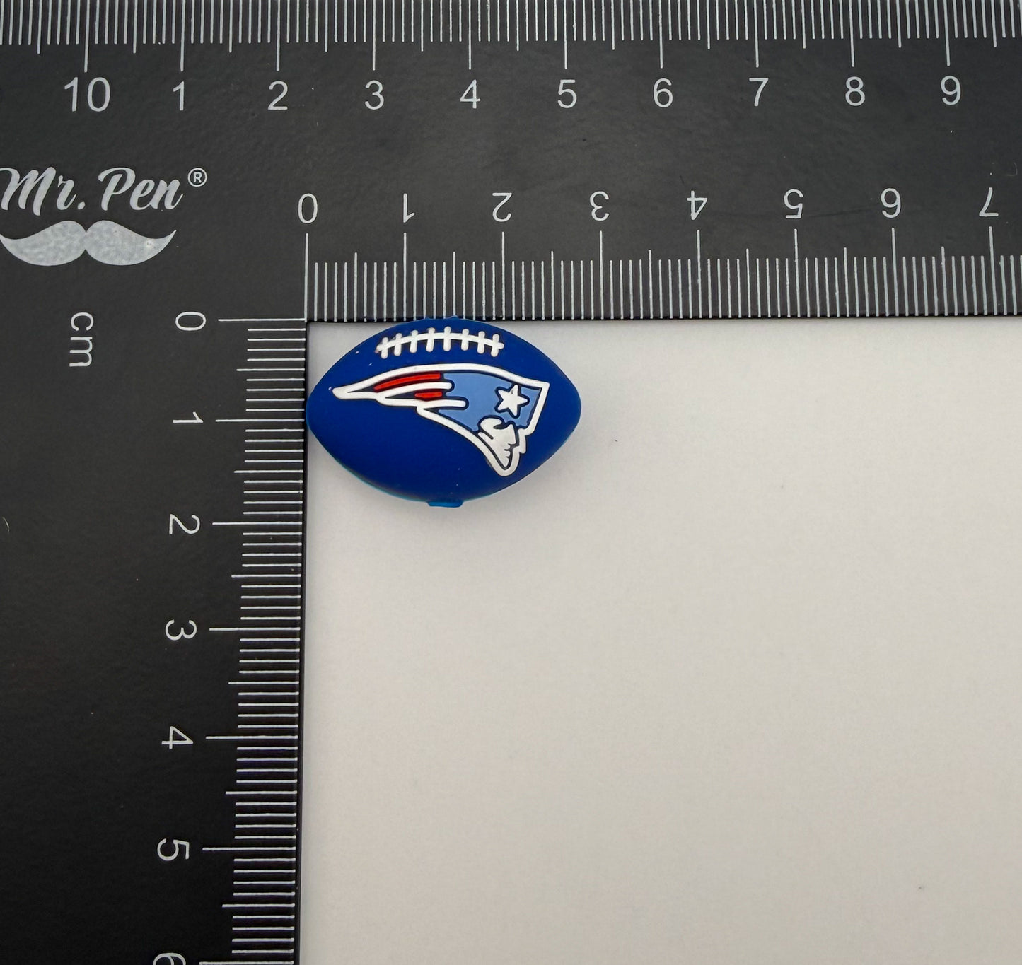 NFL’s Patriots & Chiefs Silicone Football DIY Pen Focal Beads