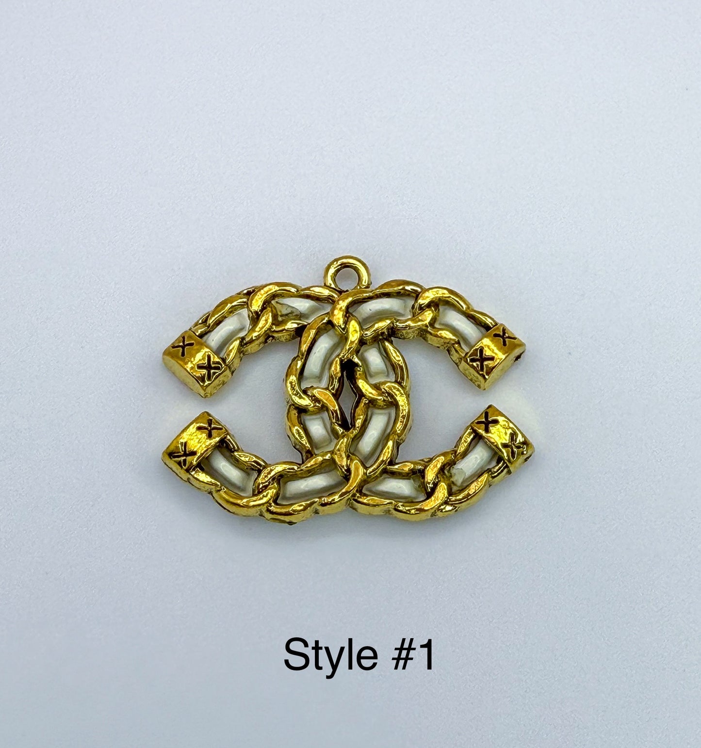 High Quality Gold Zircon CC Charms