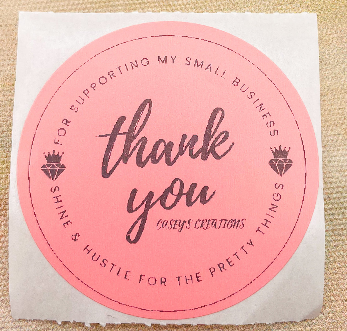 Personalized Thank You Stickers for Business Packaging