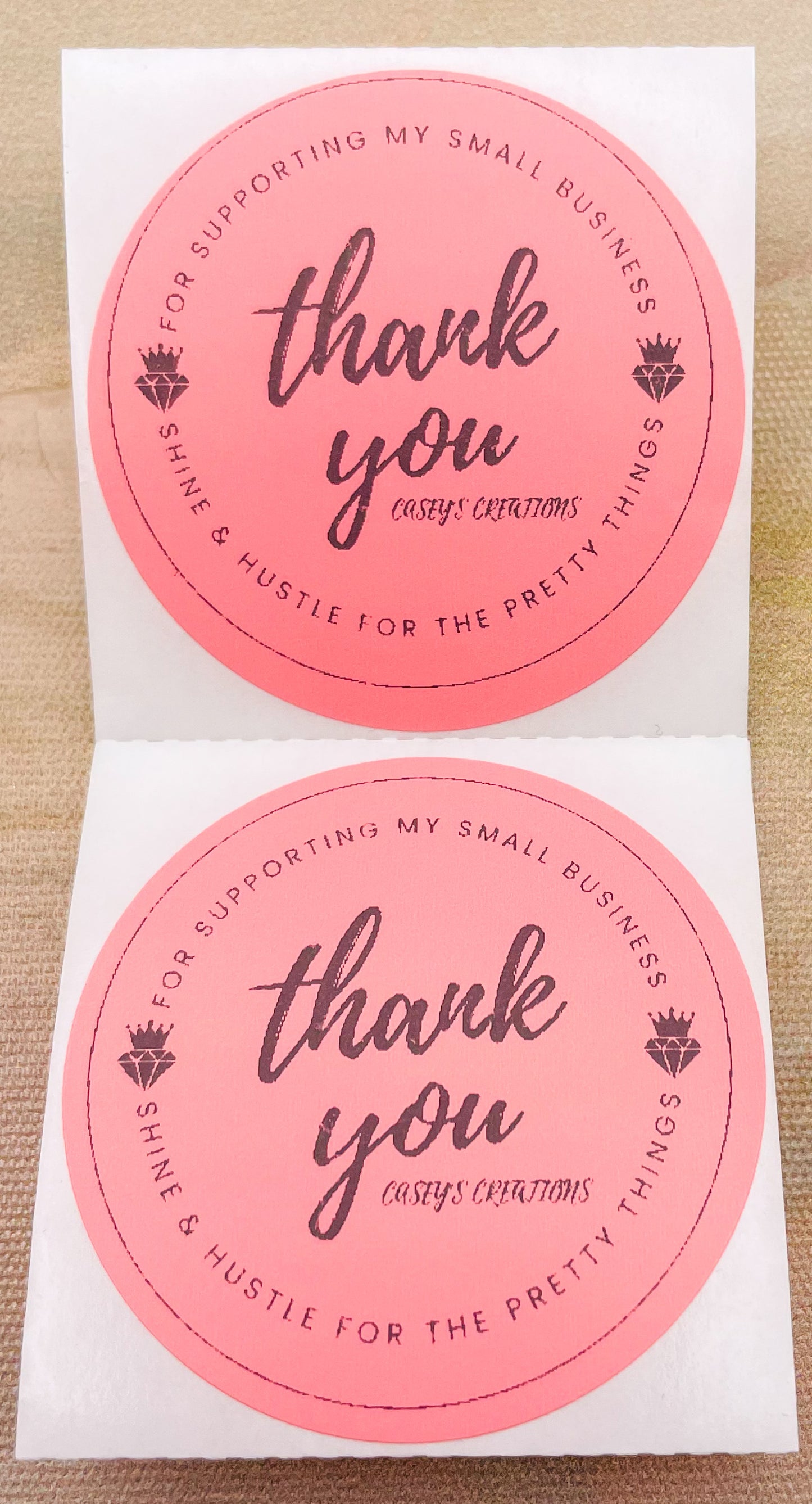 Personalized Thank You Stickers for Business Packaging