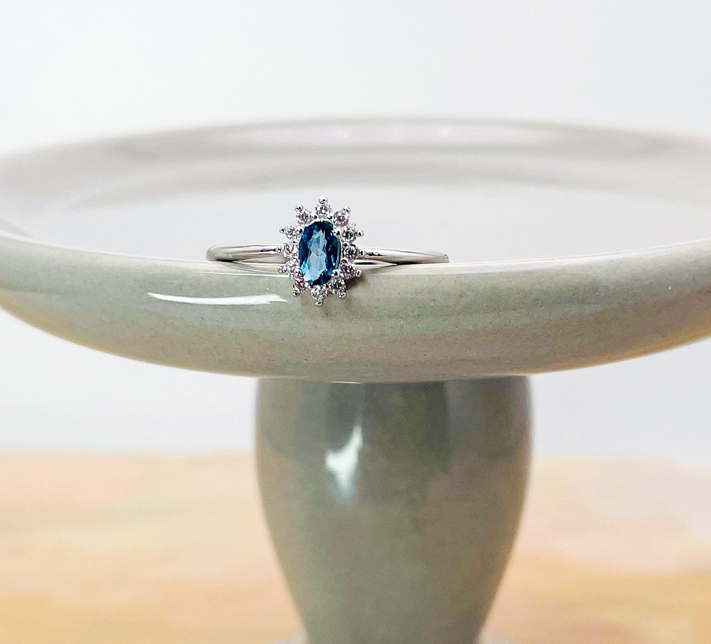 Sterling Silver London Blue Topaz Blitz Ring