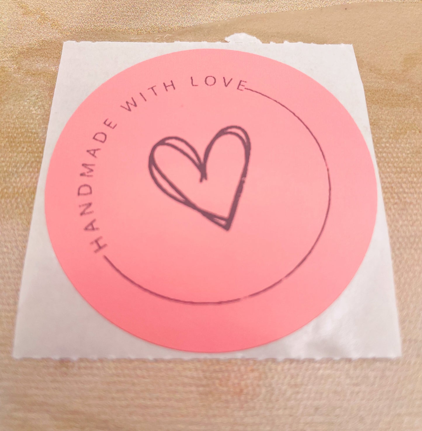 Handmade with Love Packaging Stickers