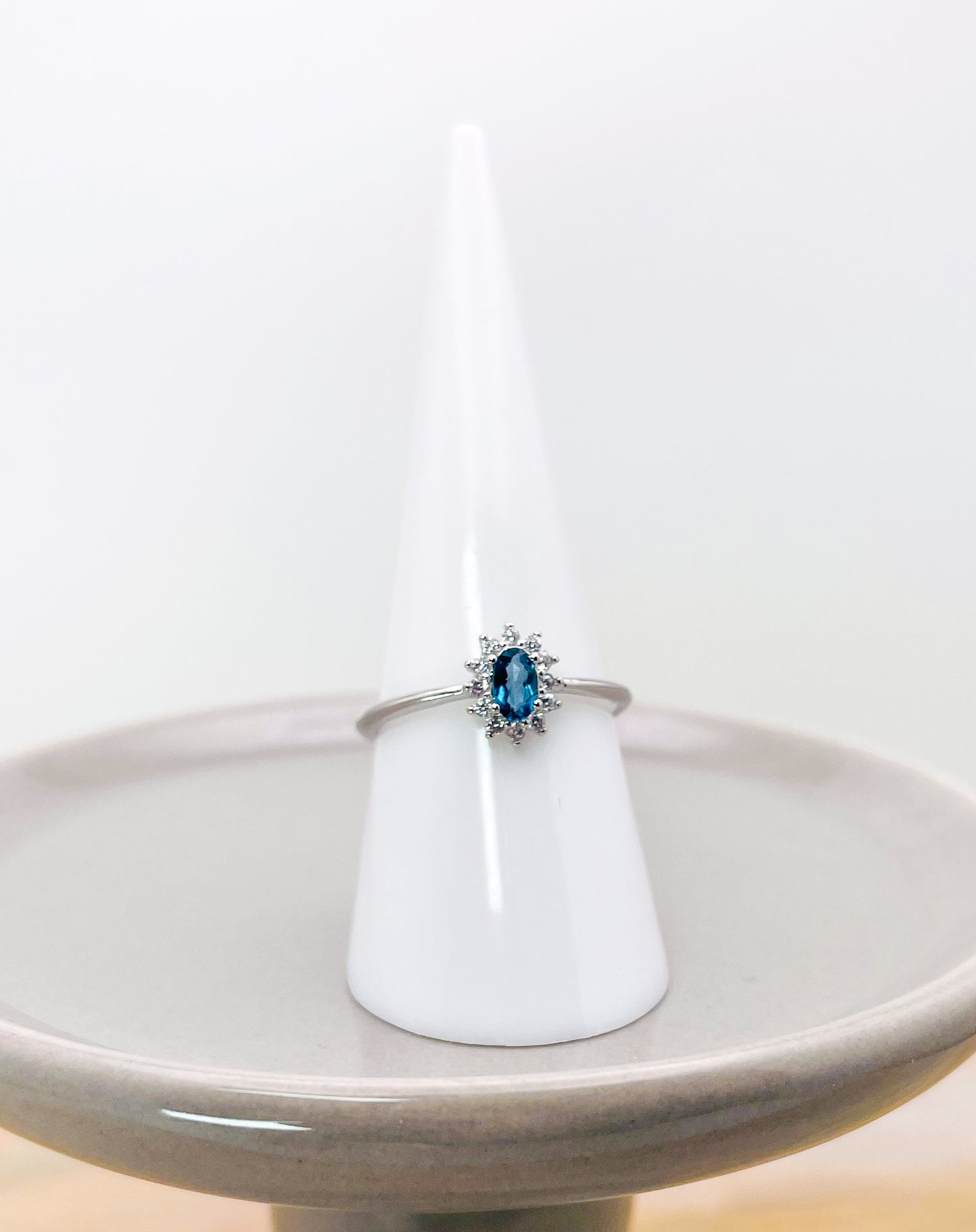 Sterling Silver London Blue Topaz Blitz Ring