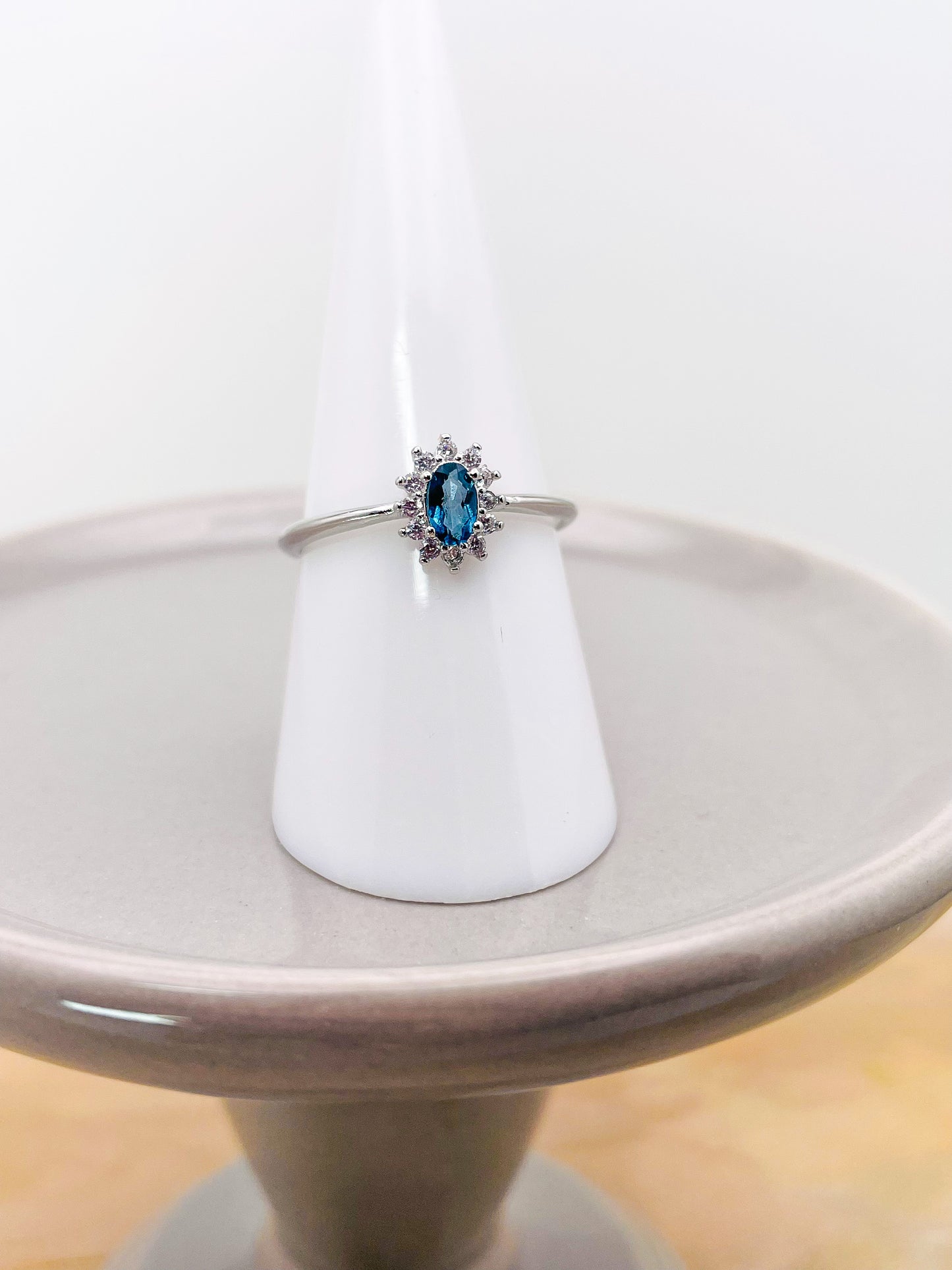 Sterling Silver London Blue Topaz Blitz Ring