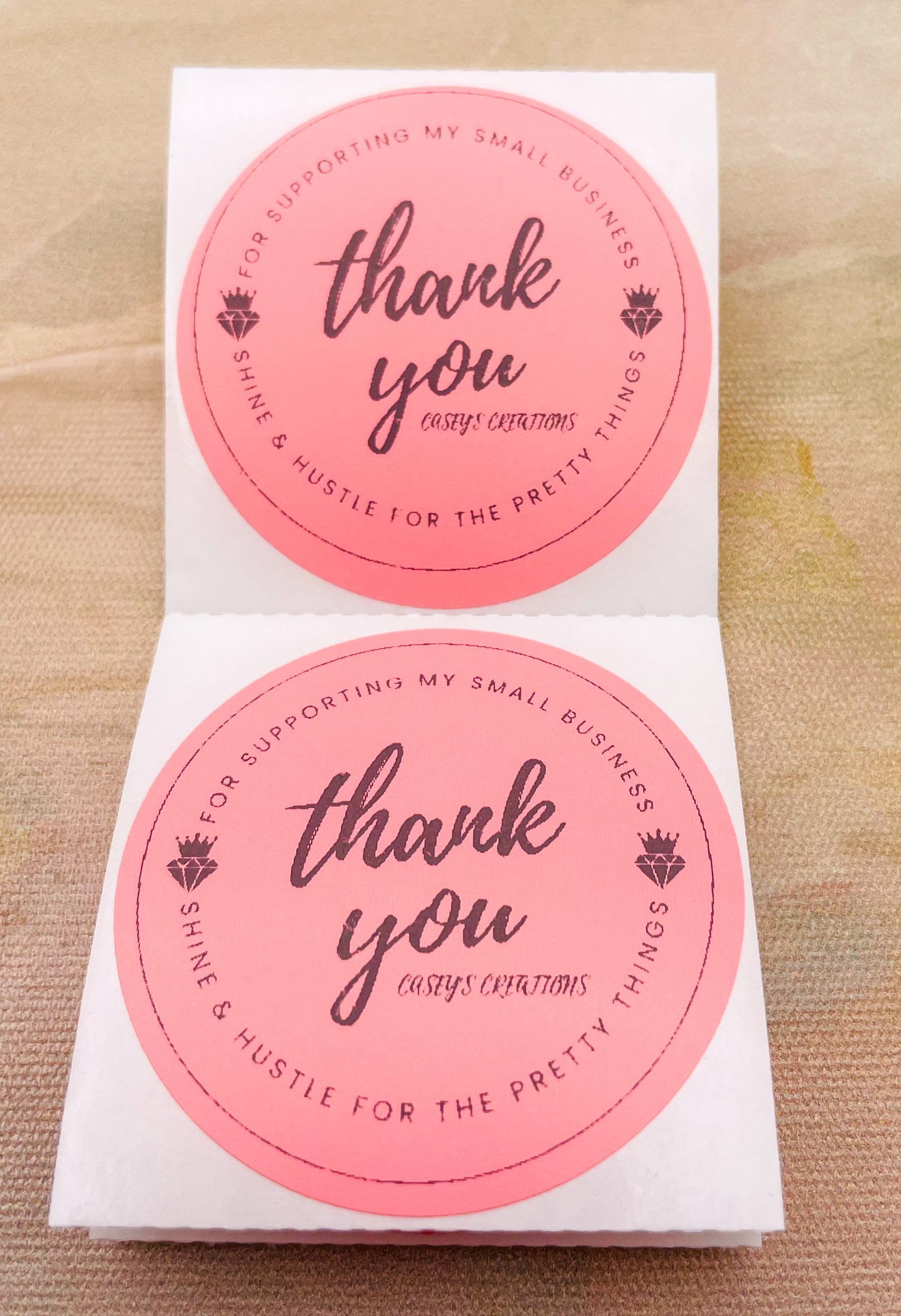 Personalized Thank You Stickers for Business Packaging