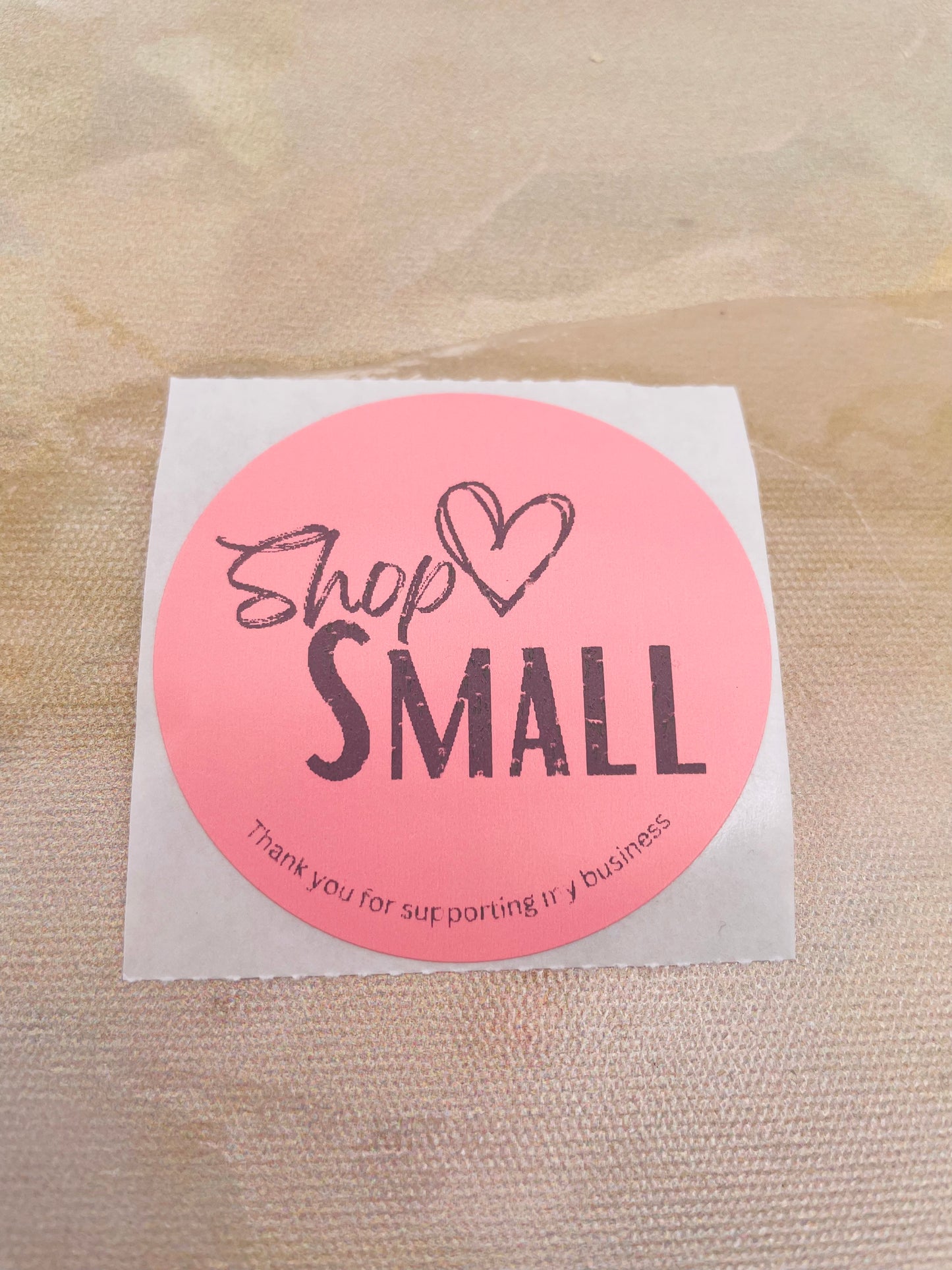 Shop Small Packaging Stickers