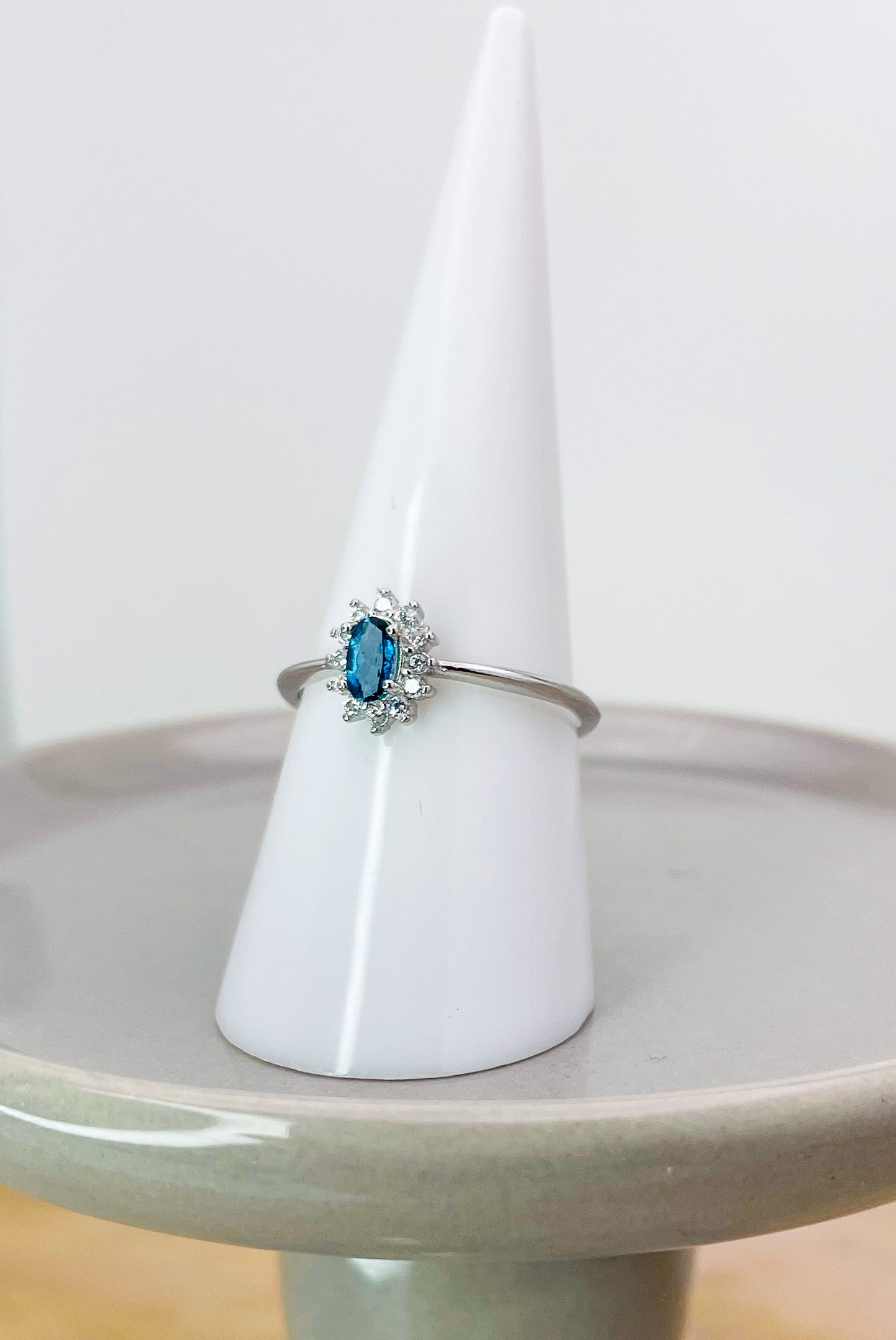 Sterling Silver London Blue Topaz Blitz Ring