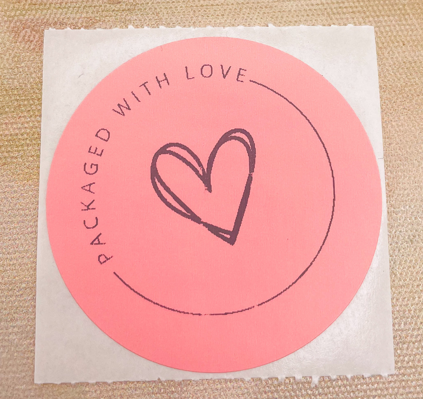 Packaged with Love Stickers