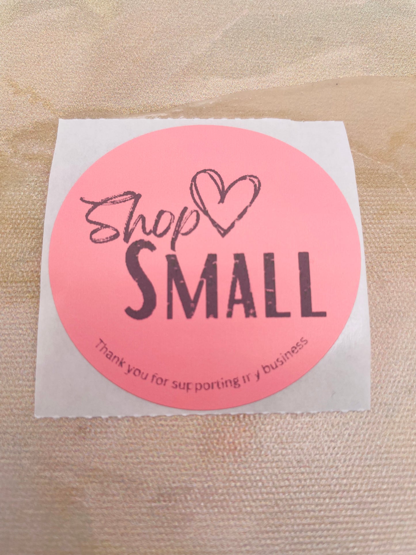 Shop Small Packaging Stickers